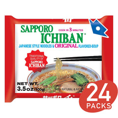 [SAPPORO ICHIBAN] Original Soy Sauce Flavor - 1 BOX (24 pouches)
